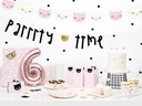 Partydeco Einwegteller Cat 22 x 20 cm, 6 Stück, Rosa