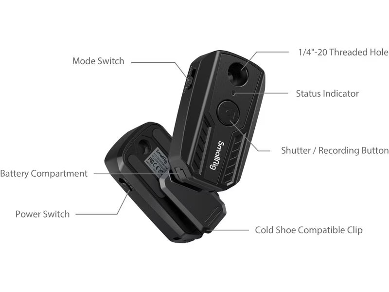 Smallrig Fernauslöser für Sony / Canon / Nikon Kameras