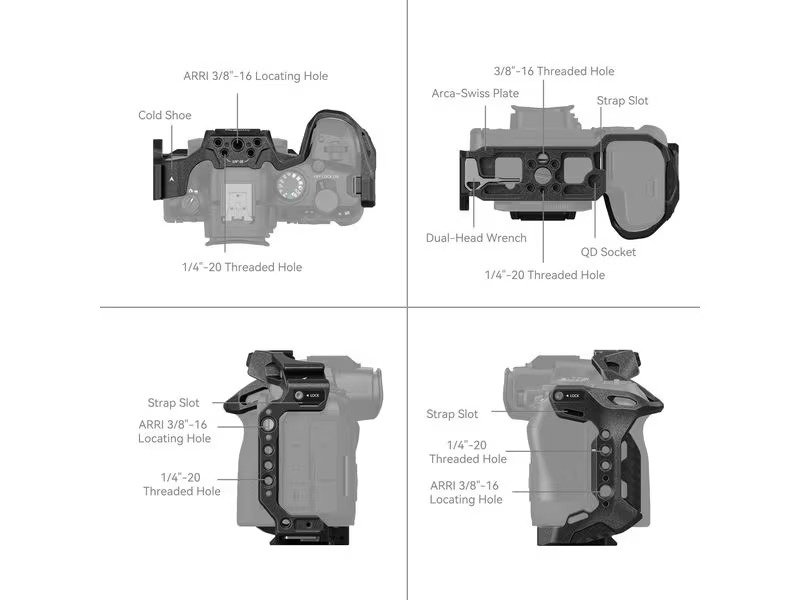 Smallrig Cage Canon EOS R6 Mark II Black Mamba