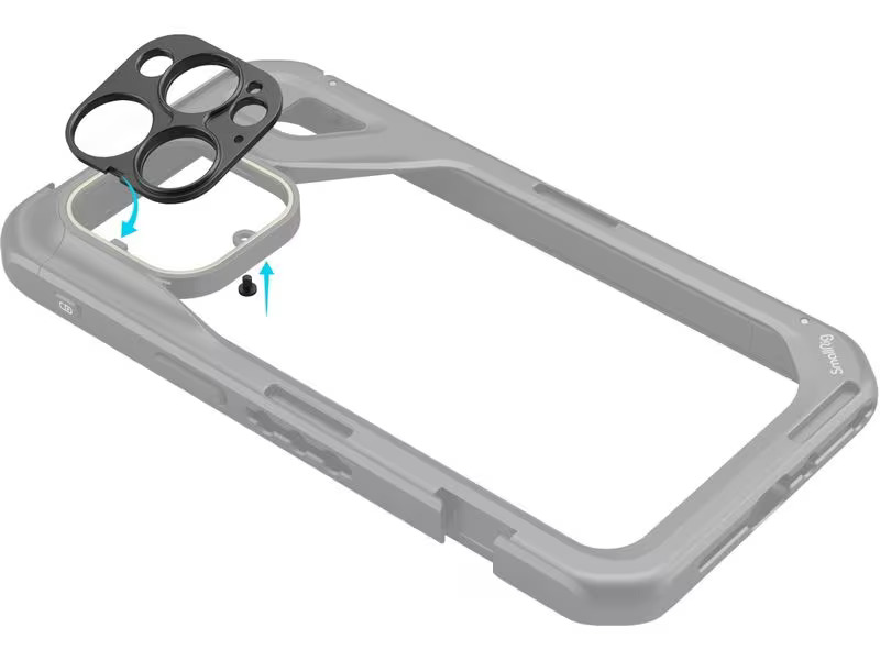 Smallrig 17 mm Gewindelinse Rückscheibe für iPhone 15 Pro (Max) Cage