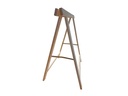 Holz Zollhaus Bockleiter aus Fichte 75 x 75 cm, Naturfarben
