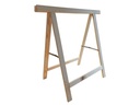 Holz Zollhaus Bockleiter aus Fichte 75 x 75 cm, Naturfarben