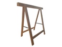 Holz Zollhaus Bockleiter aus Buche 75 x 75 cm, Naturfarben