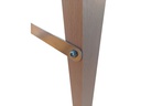 Holz Zollhaus Bockleiter aus Buche 75 x 75 cm, Naturfarben