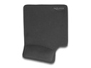 Delock Mausmatte Ergonomisch für Linkshänder Schwarz