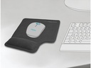 Delock Mausmatte Ergonomisch für Linkshänder Schwarz