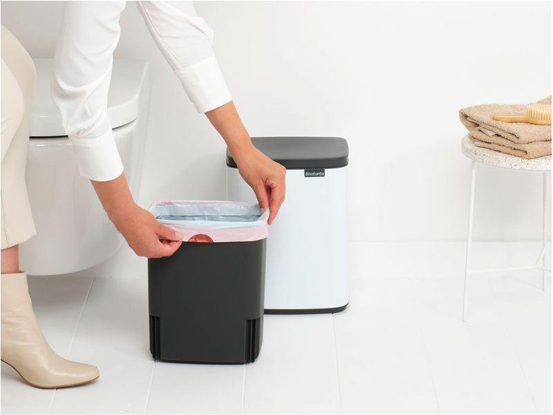 Brabantia Kosmetikeimer Bo Waste Bin 7 l, Weiss