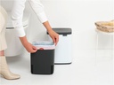 Brabantia Kosmetikeimer Bo Waste Bin 7 l, Weiss