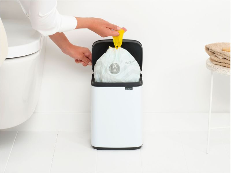 Brabantia Kosmetikeimer Bo Waste Bin 4 l, Weiss