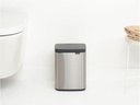 Brabantia Kosmetikeimer Bo Waste Bin 4 l, Silber matt