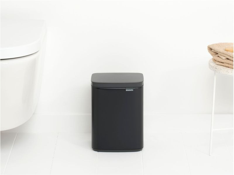 Brabantia Kosmetikeimer Bo Waste Bin 4 l, Schwarz matt