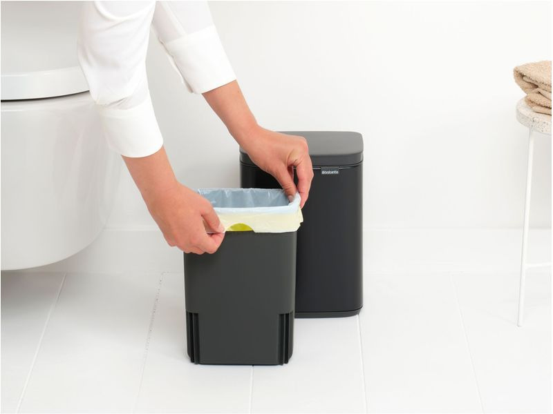 Brabantia Kosmetikeimer Bo Waste Bin 4 l, Schwarz matt