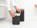 Brabantia Kosmetikeimer Bo Waste Bin 4 l, Schwarz matt