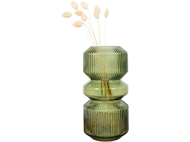 House Nordic Vase rund 25 cm, Grün