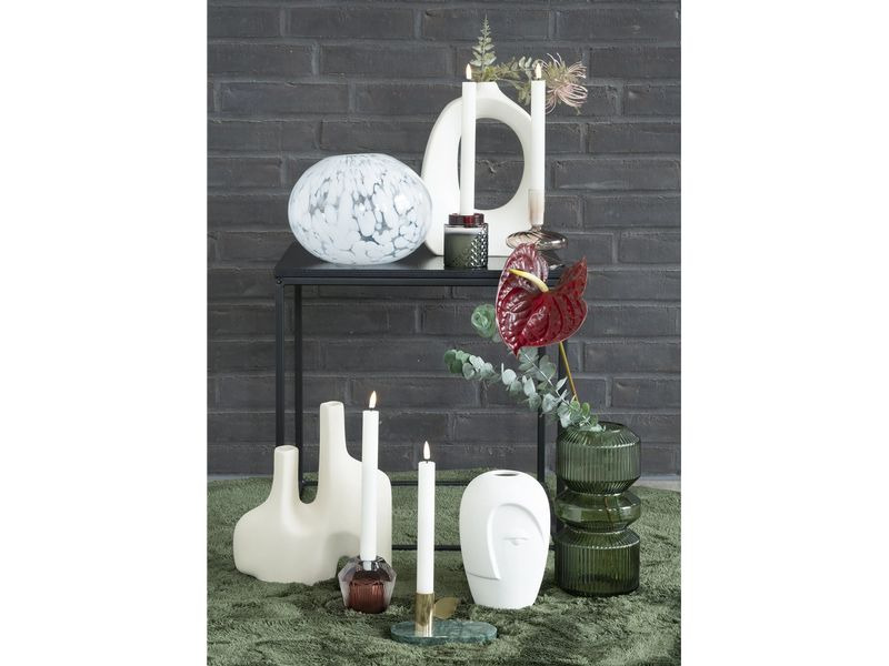 House Nordic Vase rund 25 cm, Grün