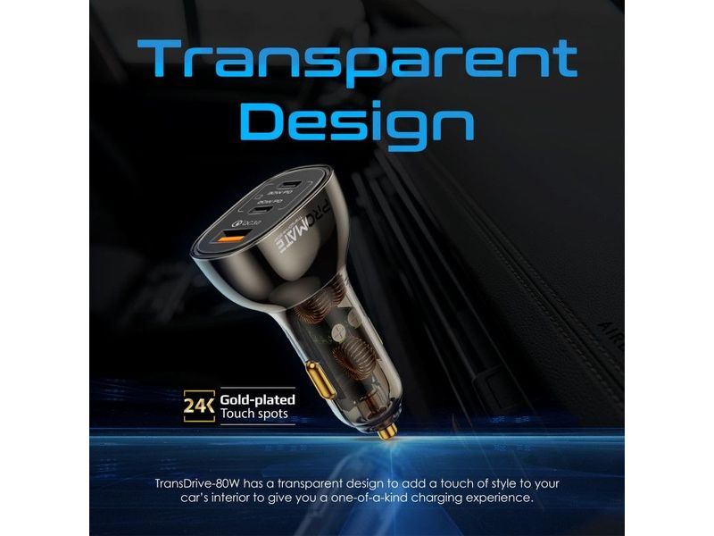 Promate Autoladegerät ProMate TransDrive-80W USB