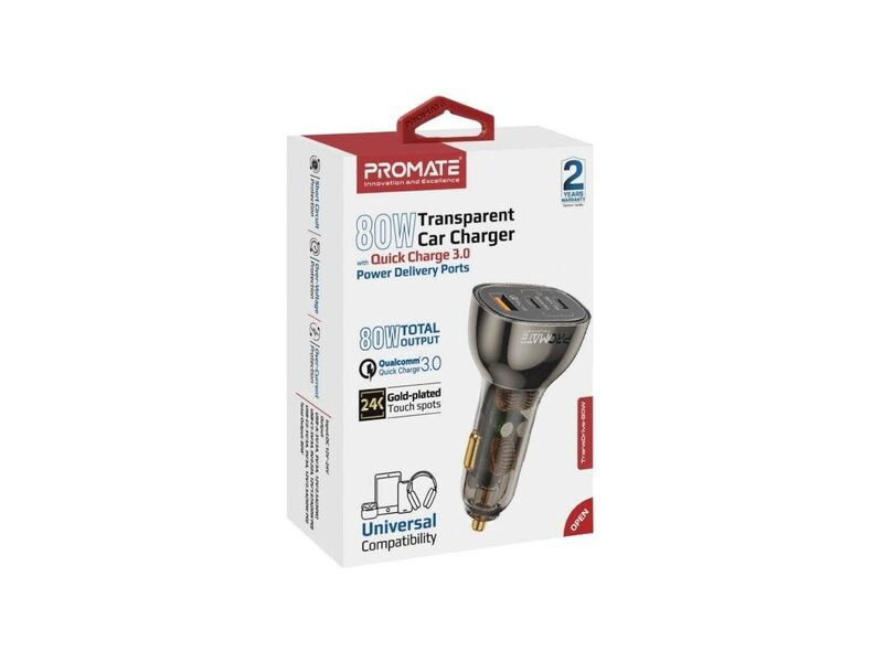 Promate Autoladegerät ProMate TransDrive-80W USB