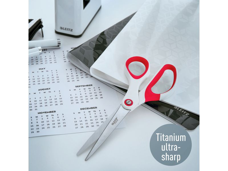 Leitz Schere WOW 20.5 cm, Titanbeschichtet, Rechtshänder