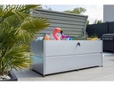 Guardi Gartenbox M mit Schloss, 165 x 85 x 73 cm, Silber