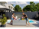 Guardi Gartenbox M mit Schloss, 165 x 85 x 73 cm, Silber