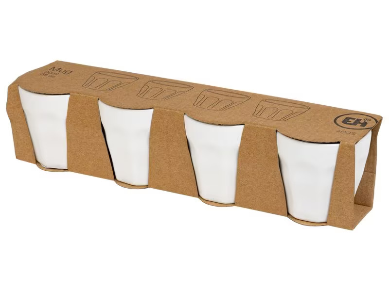 FURBER Espressotasse 90 ml, 4 Stück, Weiss