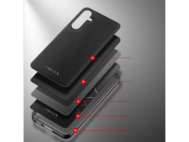 Nevox Back Cover StyleShell Nylo Galaxy S24+ Schwarz