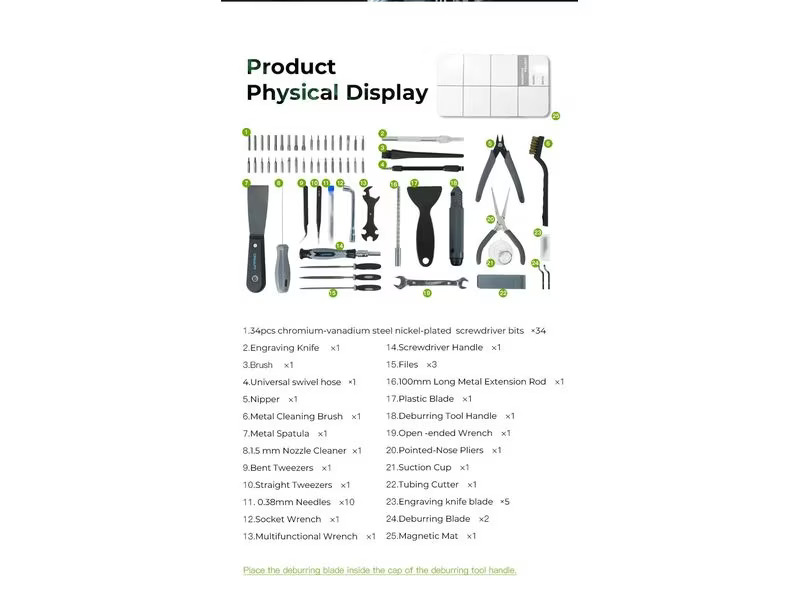 Creality Werkzeugkit Pro 3D-Drucker, 25-Teilig