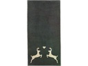 Cawö Handtuch Alpenchic Edition Hirsch 50 x 100 cm, Beige/Granit