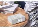 Gingko Digitalwecker Flip Click Clock Weiss