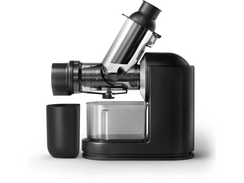 Philips Slow Juicer Viva Collection HR1889/70 Schwarz/Silber