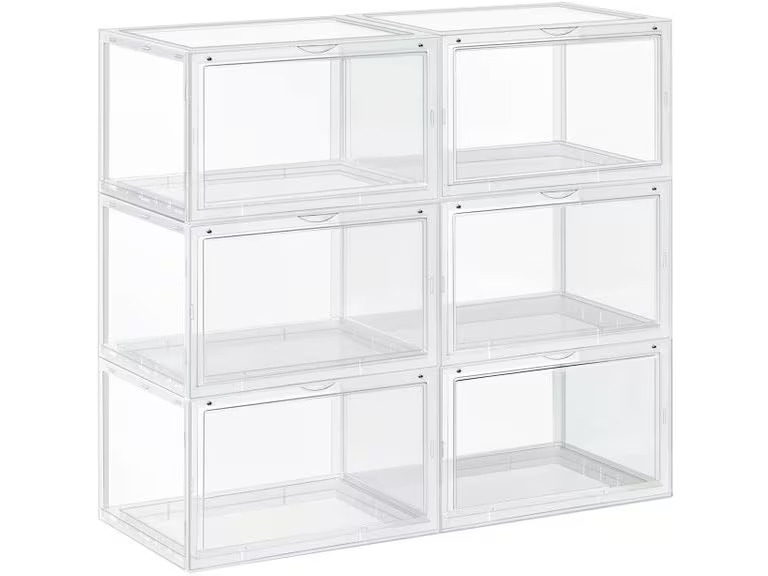 Songmics Schuhschrank  6-er Set Transparent