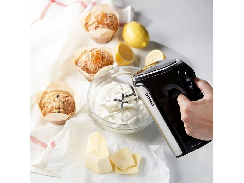 Domo Handmixer DO9258M Schwarz/Silber