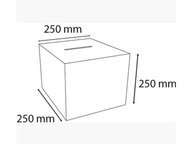 Exacompta Einwurfbox transparent Kein