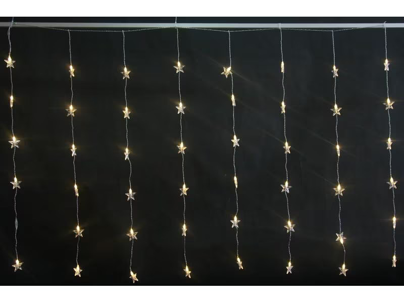 Dameco LED-Lichtervorhang Sterne, 100 LEDs, Outdoor