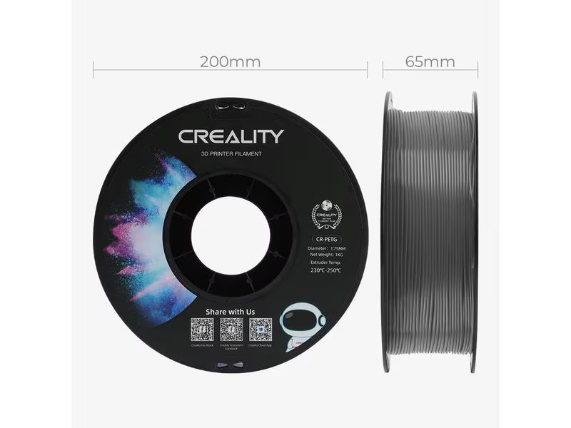 Creality Filament PETG, Transparent, 1.75 mm, 1 kg