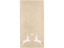 Cawö Handtuch Alpenchic Edition Hirsch 50 x 100 cm, Beige