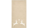Cawö Handtuch Alpenchic Edition Hirsch 50 x 100 cm, Beige