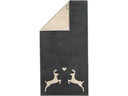 Cawö Gästetuch Alpenchic Edition Hirsch 30 x 50 cm, Beige/Granit