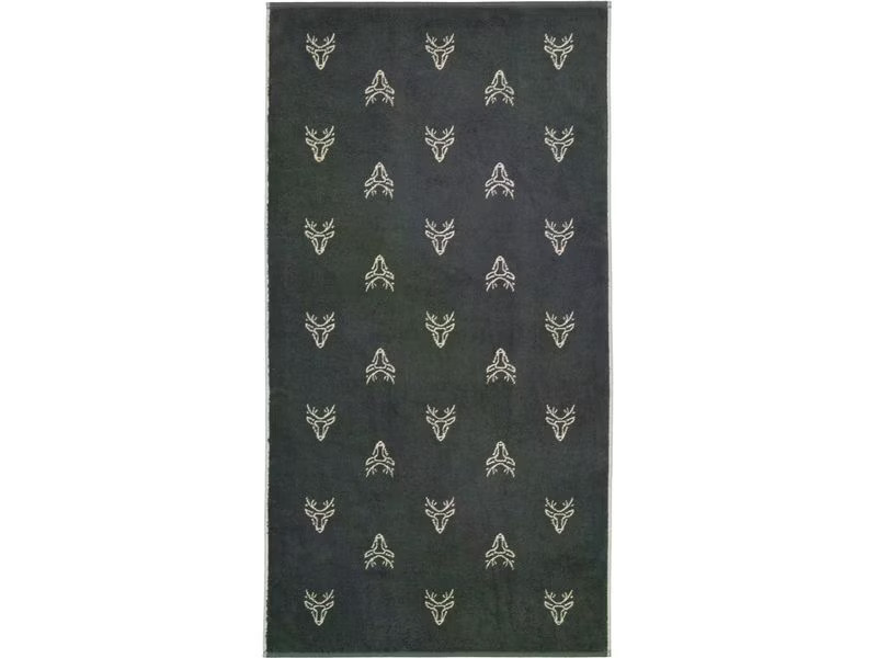Cawö Duschtuch Edition Allover 70 x 140 cm, Beige/Granit