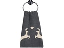 Cawö Duschtuch Alpenchic Edition Hirsch 70 x 140 cm, Beige/Granit