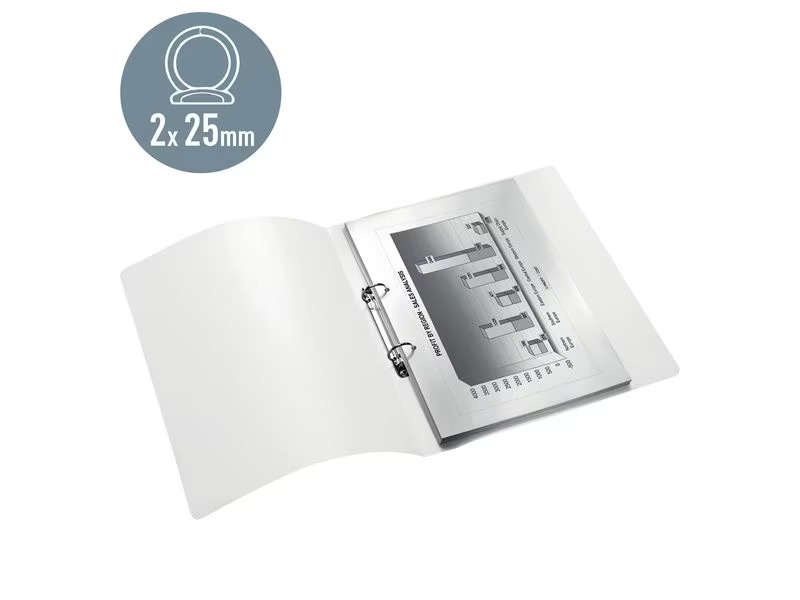 Leitz Ringbuch WOW A4, 2.5 cm, Rot