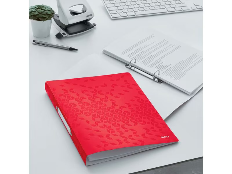 Leitz Ringbuch WOW A4, 2.5 cm, Rot