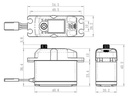 Savöx Standard Servo SA-1283SG+ 30 kg, 0.13 s, Digital