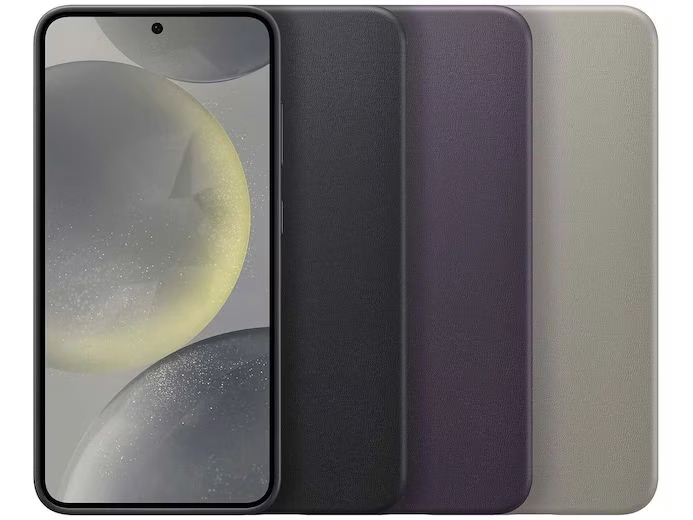 Samsung Back Cover Vegan Leather Galaxy S24 Taupe