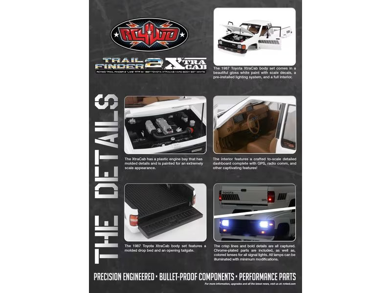 RC4WD Scale Crawler Trail Finder 2 LWB Toyota XtraCab RTR 1:10