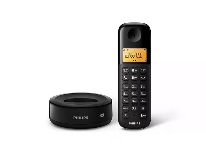 Philips Schnurlostelefon D1651B Schwarz