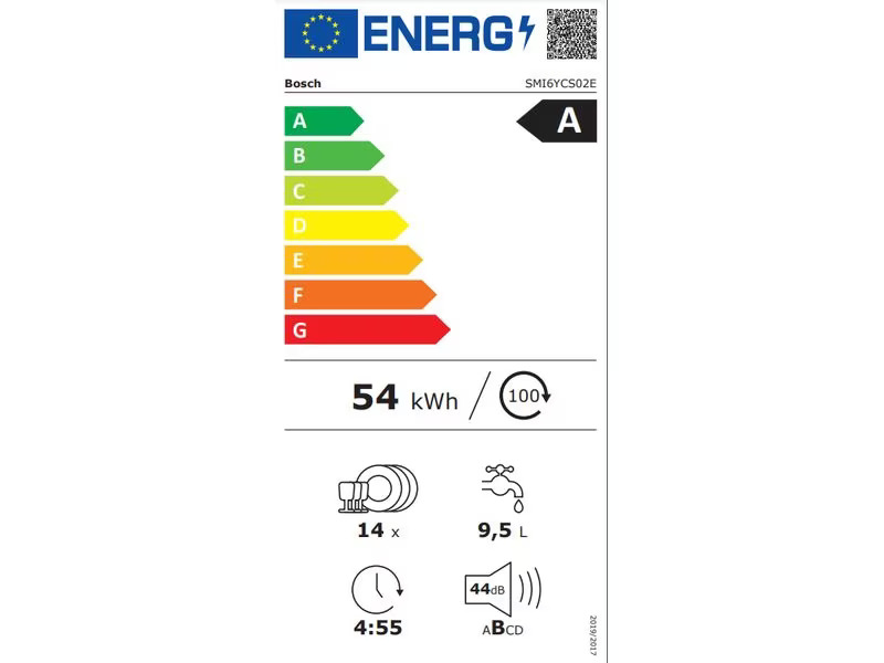 Bosch Einbaugeschirrspüler SMI6YCS02E