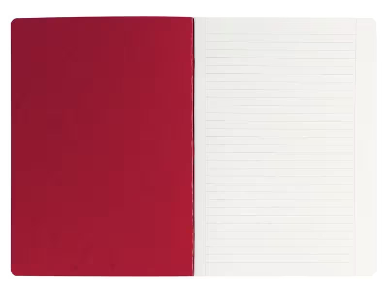 Office Focus Schulheft A4 liniert A4, Liniert, Rot, 10 Stück