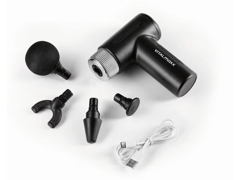 Vitalmaxx Massage Pistole Mini-Gun 5-teilig