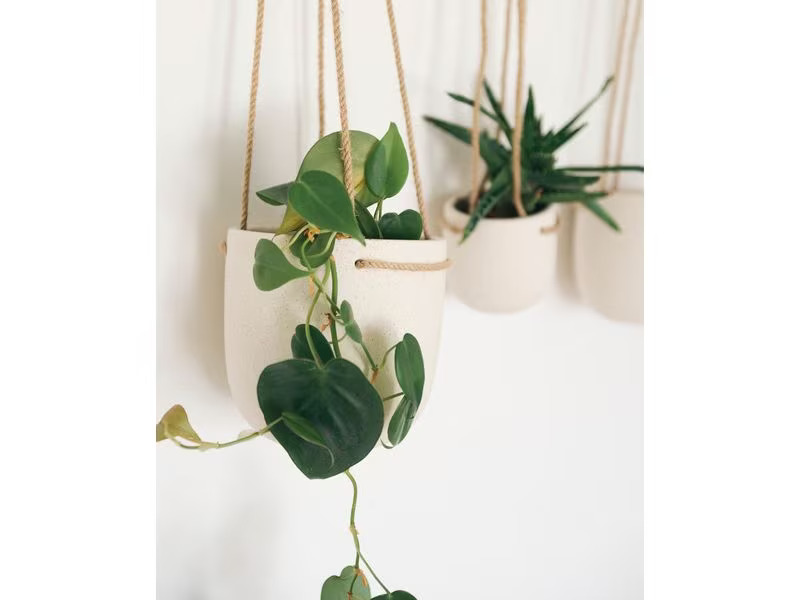 Esmée Blumentopf zum Hängen 15 cm, Beige